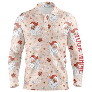 Hippie Santa Floral Christmas Golf Men Polo Shirt Custom Funny Cute Men s Golf Tops Golf Gifts Golf Polo Shirt Golf Shirts 2 bee681.jpg