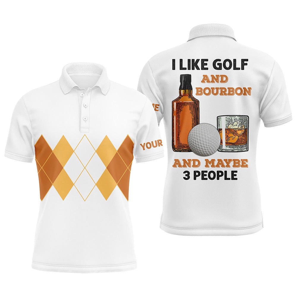 I Like Golf And Bourbon Men’s Golf Polo Shirt Custom Yellow Argyle Golf Shirts For Men Golf Gifts, Golf Polo Shirt, Golf Shirts I Like Golf And Bourbon Men’s Golf Polo Shirt Custom Yellow Argyle Golf Shirts For Men Golf Gifts, Golf Polo Shirt, Golf Shirts