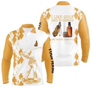 I Like Golf And Bourbon Men s Golf Polo Shirts Customized Yellow Argyle Golf Shirts For Men Golf Gifts Golf Polo Shirt Golf Shirts 2 rol1lm.jpg