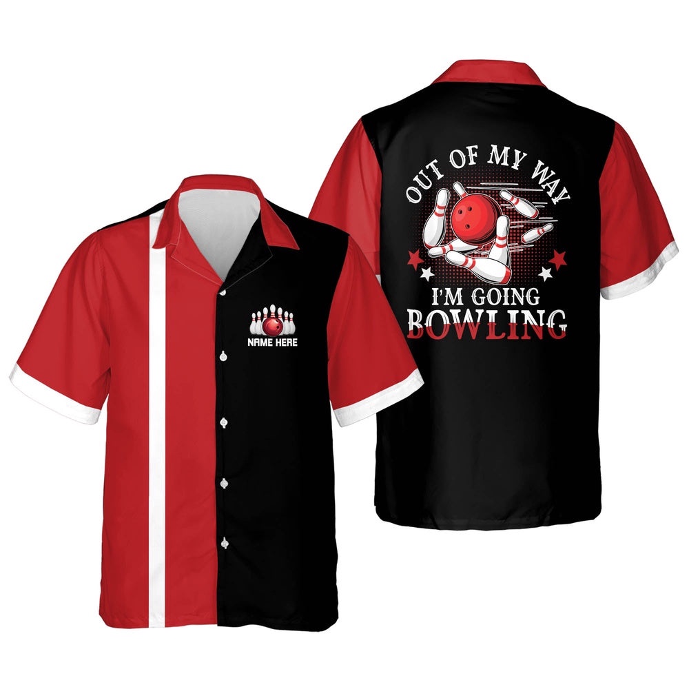 I’m Going Custom Bowling Shirt, Custom Team Bowling Hawaiian Shirt