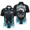 I’M Going On Strike Bowling Custom Men Bowling Polo Shirts, Team Bowling Polo Shirt Blue, Personalized Bowling Team Shirt