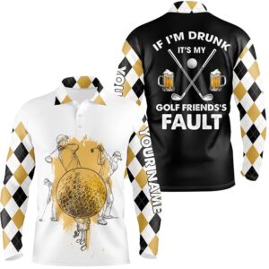 If Im Drunk Its My Friends Fault Argyle Pattern Men s Golf Polo Shirt Beer Golf Gifts For Men Golf Polo Shirt Golf Shirts 2 ugdjjb.jpg