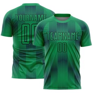 Kelly Green Black Geometric Shapes Sublimation Soccer&hellip;