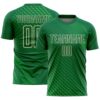 Kelly Green Gold Black Sublimation Fade Fashion Soccer Uniform Jersey, Custom Team Soccer Jersey Shirt