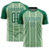 Kelly Green Orange White Sublimation Soccer Uniform Jersey, Custom Team Soccer Jersey Shirt