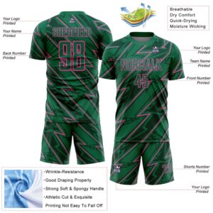 Kelly Green Pink Lightning Sublimation Soccer Uniform Jersey Custom Team Soccer Jersey Shirt 3 s3rcep.jpg
