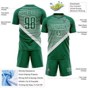 Kelly Green White Stripes Sublimation Soccer Uniform Jersey Custom Team Soccer Jersey Shirt 3 b7rnwh.jpg