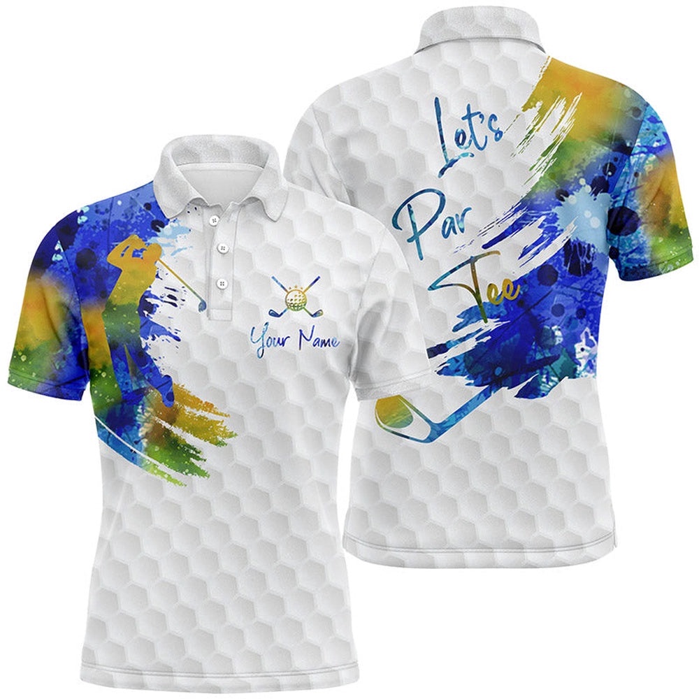 Lets Par Tee Colorful Water Color Men’s Golf Tops, Personalized Golf Shirts For Men, Golf Polo Shirt, Golf Shirts Lets Par Tee Colorful Water Color Men’s Golf Tops, Personalized Golf Shirts For Men, Golf Polo Shirt, Golf Shirts