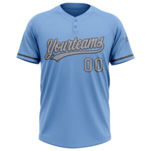 Light Blue Gray Steel Gray Two Button Unisex Softball Jersey Custom Team Softball Jersey 2 ijjzgk.jpg