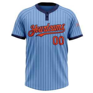 Light Blue Navy Pinstripe Orange Two Button Unisex Softball Jersey Custom Team Softball Jersey 2 ncrlj9.jpg
