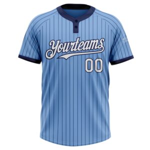Light Blue Navy Pinstripe White Two Button Unisex Softball Jersey Custom Team Softball Jersey 2 vgprtu.jpg