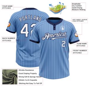Light Blue Navy Pinstripe White Two Button Unisex Softball Jersey Custom Team Softball Jersey 3 n1ncbb.jpg