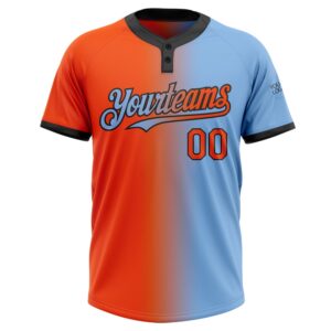 Light Blue Orange Black Gradient Fashion Two Button Unisex Softball Jersey Custom Team Softball Jersey 2 yipvyx.jpg