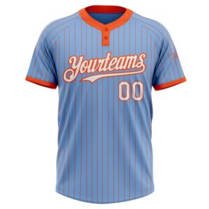 Light Blue Orange Pinstripe White Two Button Unisex Softball Jersey Custom Team Softball Jersey 2 zroyyu.jpg