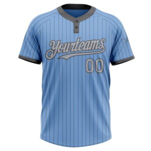 Light Blue Steel Gray Pinstripe Gray Two Button Unisex Softball Jersey Custom Team Softball Jersey 2 muwebz.jpg