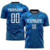 Light Blue White Home Sublimation Soccer Uniform Jersey, Custom Team Soccer Jersey Shirt Light Blue White Home Sublimation Soccer Uniform Jersey, Custom Team Soccer Jersey Shirt