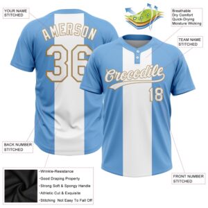 Light Blue White Old Gold 3D Pattern Two Button Unisex Softball Jersey Custom Team Softball Jersey 3 uesuzm.jpg