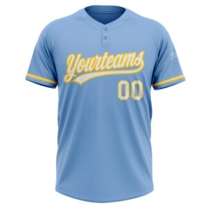 Light Blue White Yellow Two Button Unisex Softball Jersey Custom Team Softball Jersey 2 h0uhdk.jpg