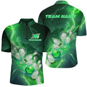 Lightning Strike Green Bowling Jersey, Bowling Team&hellip;