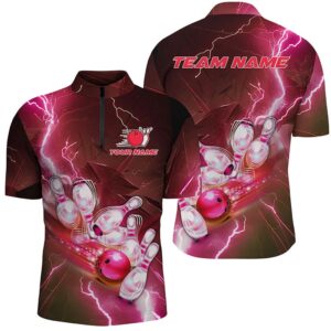 Lightning Strike Red Bowling Jersey, Bowling Team&hellip;