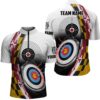 Orange Archery Goal Men Jersey Shirts, Archery Target Jerseys Shirts, Custom Archery Team Shirt