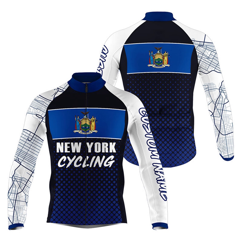 Men Women New York Cycling Jersey Bike Shirt Nyc Cycling Tops New York Gear, Custom Mono Cycling Jersey