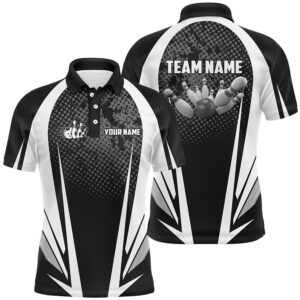 Men’s Bowling Short Sleeve Polo Custom Bowling&hellip;