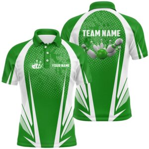 Men’s Bowling Short Sleeve Polo Custom Bowling&hellip;