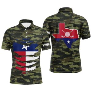Men’s Camo Golf Shirt Texas Custom Men’s&hellip;