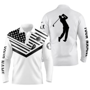 Men s Golf Polo Shirt Black American Flag Th July Custom Name White Golf Shirt Golf Polo Shirt Golf Shirts 2 vqavva.jpg