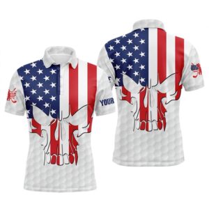Men’s Golf Polo Shirts American Flag Patriotic&hellip;