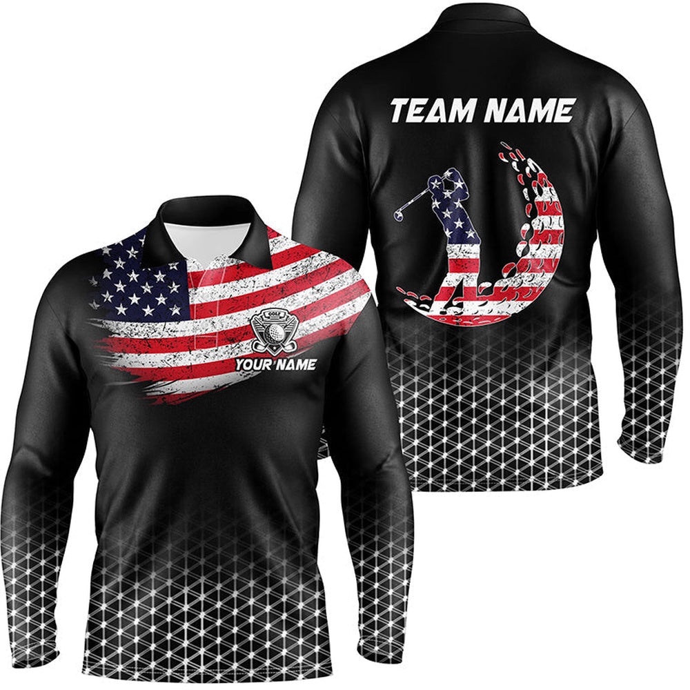 Men’s Golf Polo Shirts Custom American Flag Patriotic Golf Outfits Men, Best Golf Gifts, Golf Polo Shirt, Golf Shirts