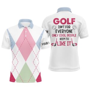 Men’s Golf Polo Shirts Custom Argyle Pattern&hellip;