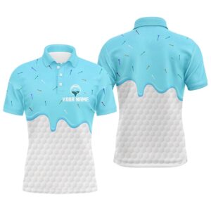 Men’s Golf Polo Shirts Custom Blue Ice&hellip;