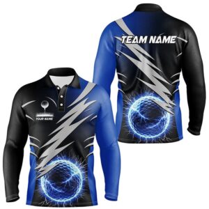 Men s Golf Polo Shirts Custom Blue Lightning Thunder Golf Ball Clothes For Men Golf Polo Shirt Golf Shirts 2 s5u26j.jpg