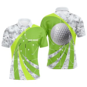 Men’s Golf Polo Shirts Custom Green Golf&hellip;