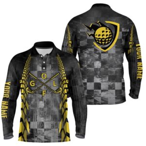 Men s Golf Polo Shirts Custom Name Black Racing Yellow Pattern Golf Clubs Golf Outfit Men Golf Polo Shirt Golf Shirts 2 kbkef2.jpg