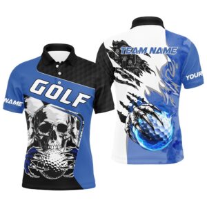 Men’s Golf Polo Shirts Custom Skull Golf&hellip;