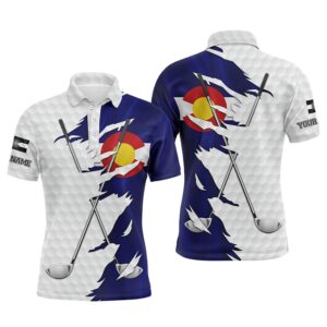 Men’s Golf Polo Shirts Custom White Golf&hellip;