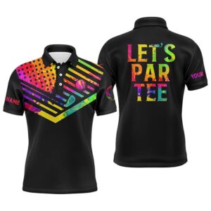 Men’s Golf Polo Shirts Watercolor American Flag&hellip;