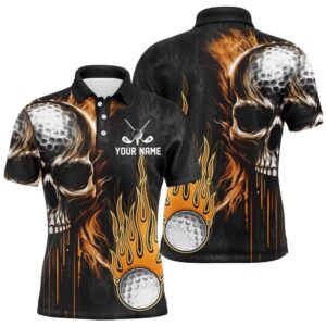 Men’s Golf Polos Shirts Custom Skull Golf&hellip;
