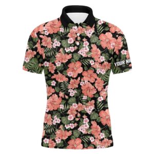 Men’s Golf Polos Shirts Custom Tropical Pink&hellip;