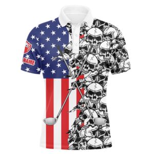 Men’s Golf Tops Polo American Flag Pattern&hellip;