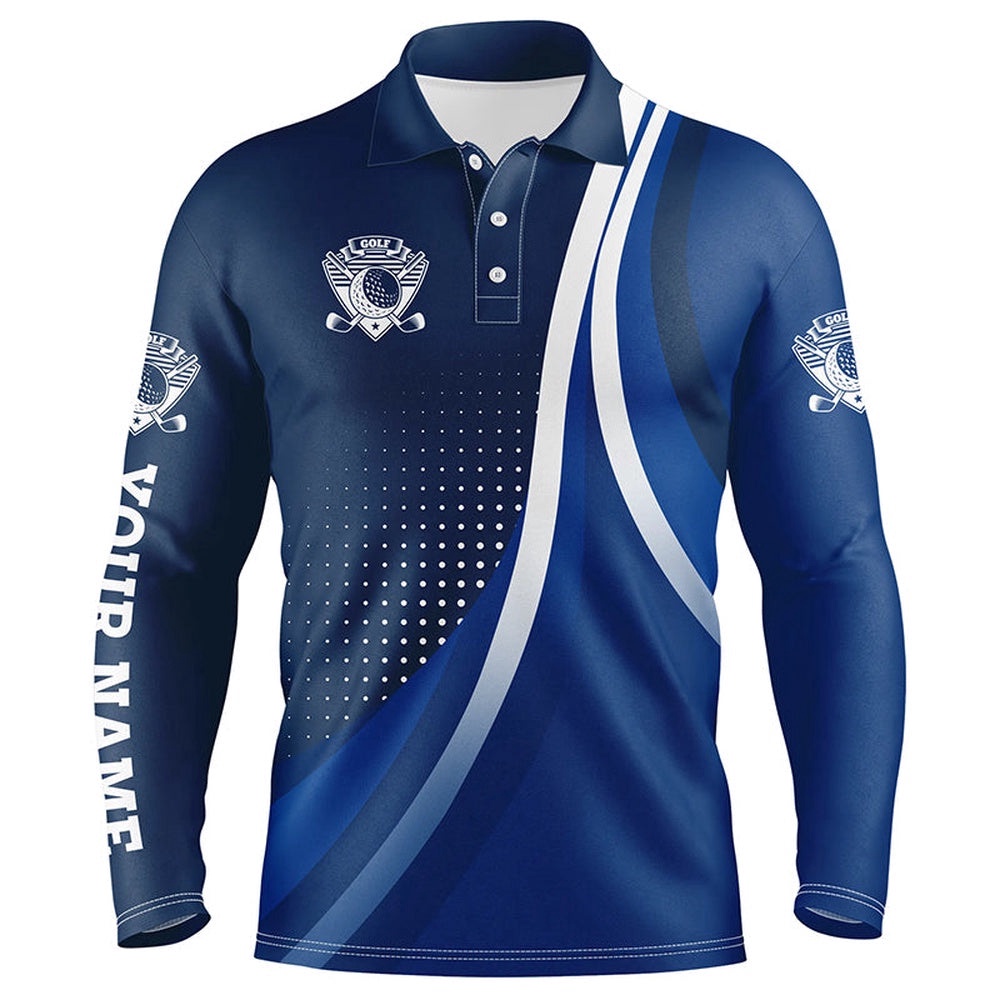 Men’s Polo Golf Shirts Custom Name Men’s Golf Clothing, Personalized Team Golf Tops For Men’s Blue, Golf Polo Shirt, Golf Shirts
