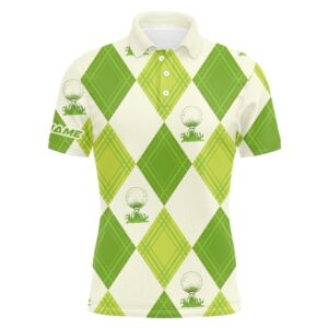 Men’s Polo Golf Tops Custom Name Green&hellip;