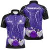 Mens Polo Bowling Shirt Custom Bowling Strike Lightning Storm Thunder Team League Polo Shirt Green, Personalized Bowling Team Shirt Mens Polo Bowling Shirt Custom Bowling Strike Lightning Storm Thunder Team League Polo Shirt Green, Personalized Bowling Team Shirt