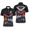 Multicolor Flame Thunder Custom Bowling Shirts With Name, Bowling League Shirts For Team Bowlers Outfits, Personalized Bowling Team Shirt Multicolor Flame Thunder Custom Bowling Shirts With Name, Bowling League Shirts For Team Bowlers Outfits, Personalized Bowling Team Shirt
