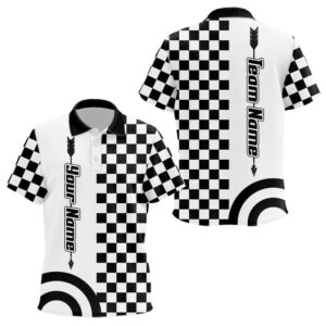 Name Archery Checkerboard Pattern Polo Shirts, Archery&hellip;