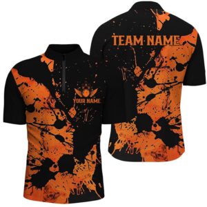 Name Orange Bowling Team Shirts For Men&hellip;