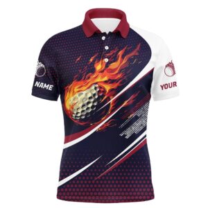Navy And Pink Pattern Flame Golf Ball&hellip;